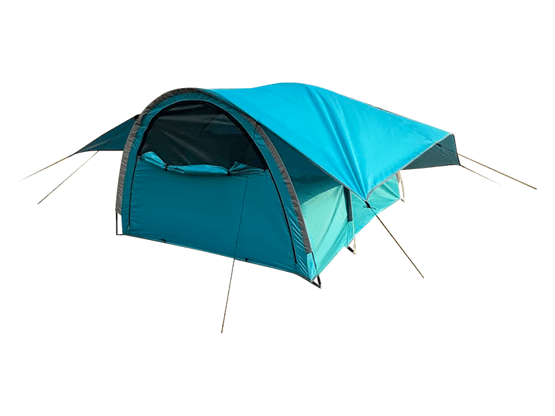 Tienda de campaña al aire libre con cama para camioneta