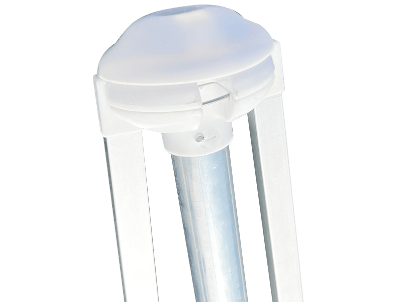 Sombrilla de playa decorativa de 2 nervaduras de 2,8*2,4 M