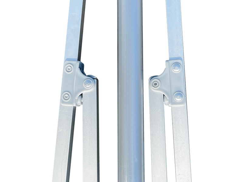 Sombrilla de playa decorativa de 2 nervaduras de 2,8*2,4 M