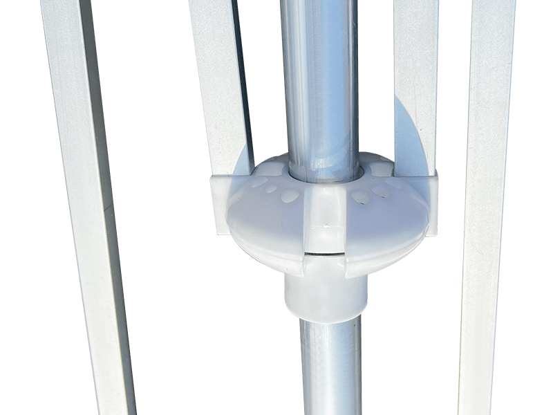 Sombrilla de playa decorativa de 2 nervaduras de 2,8*2,4 M