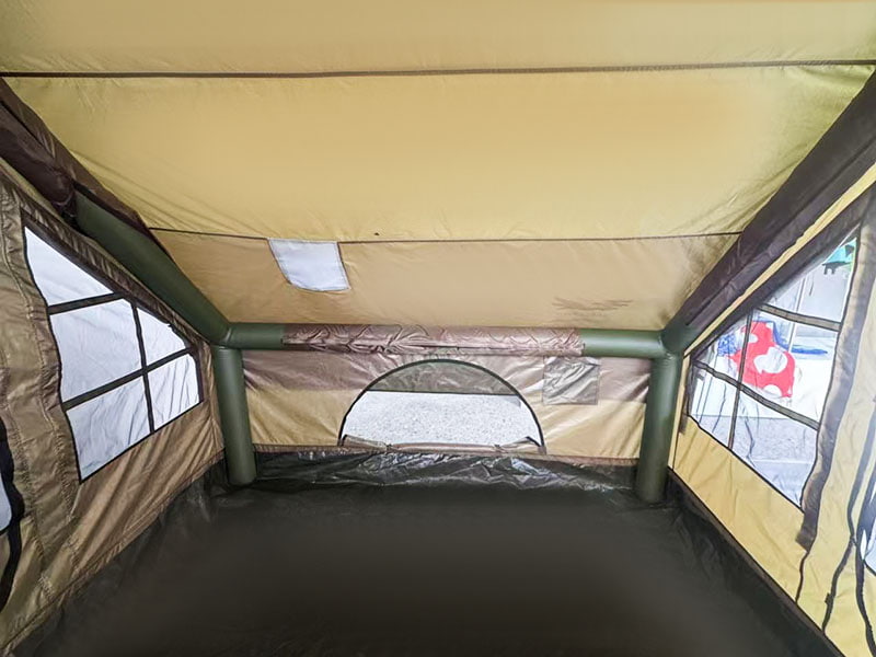 Tienda de campaña inflable verde militar de tamaño pequeño