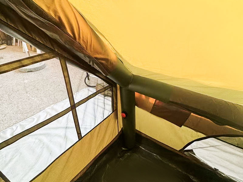 Tienda de campaña inflable verde militar de tamaño pequeño