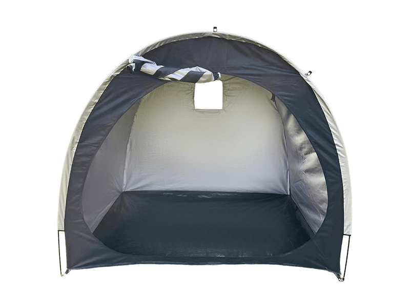 Tienda de almacenamiento impermeable para bicicletas de doble puerta