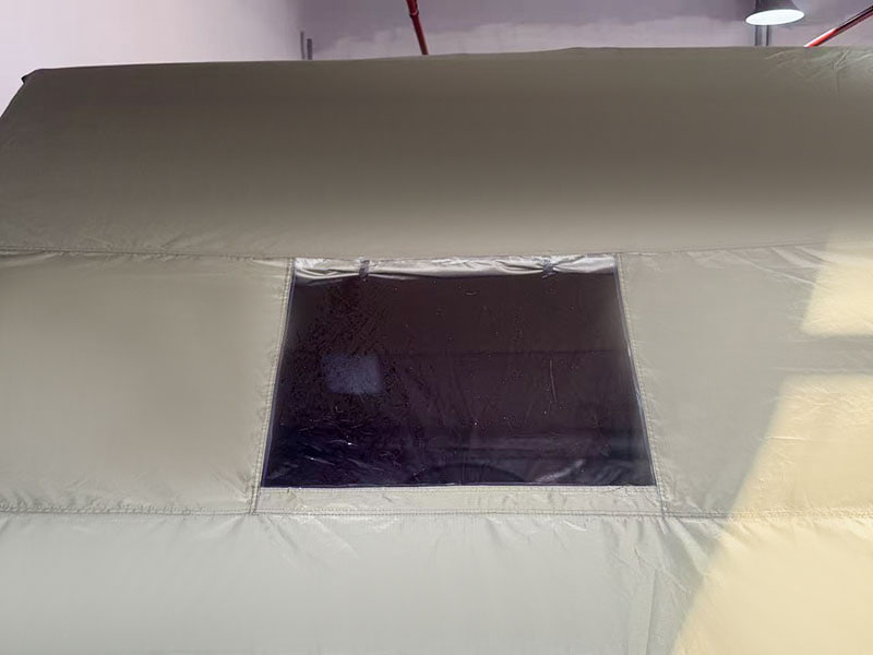Tienda de campaña inflable verde militar de tamaño pequeño
