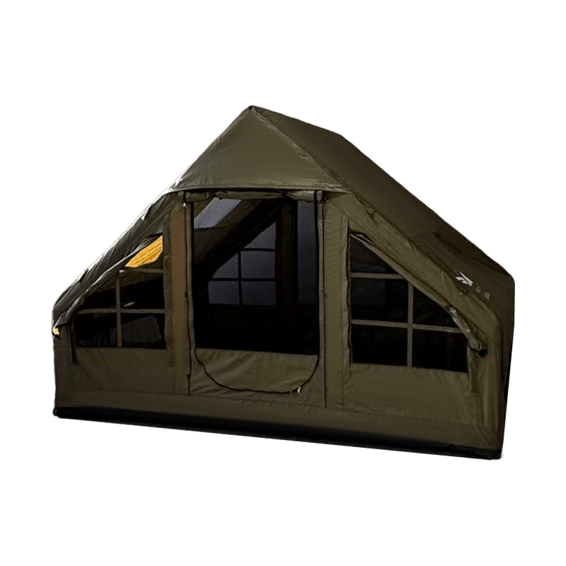Tienda de campaña inflable verde militar de tamaño pequeño