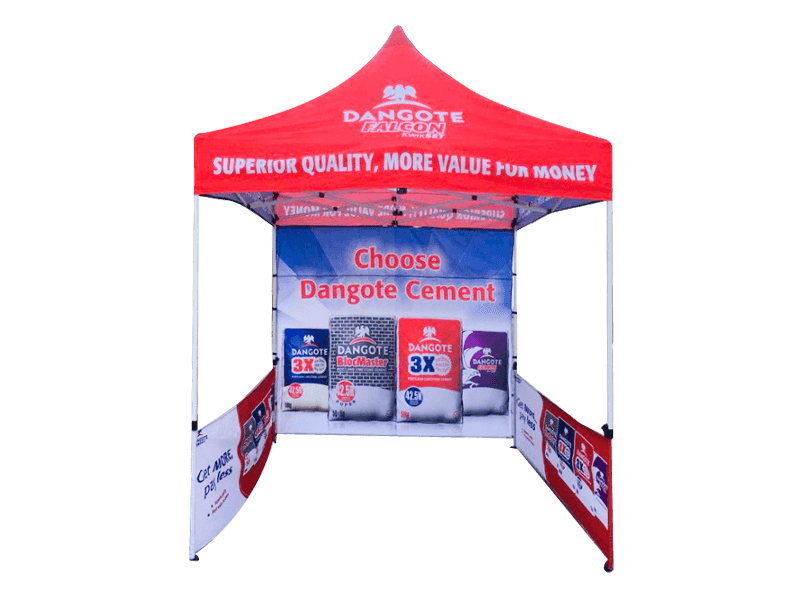 Carpas de publicidad exterior con impresión digital en color 3X3