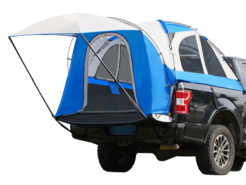 Tienda de campaña y pesca para camioneta