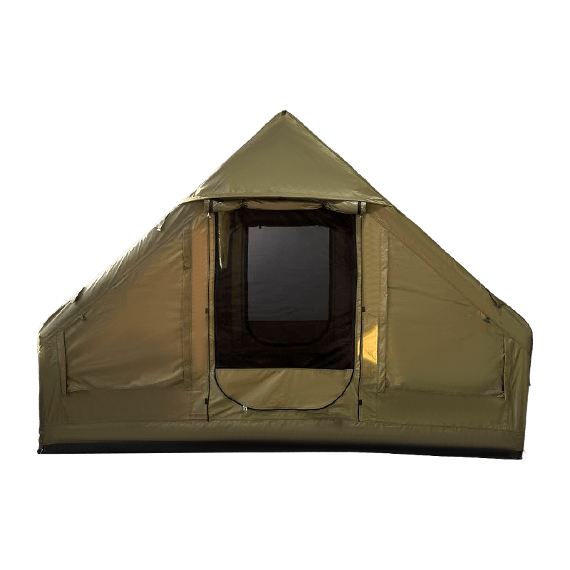 Tienda de campaña inflable verde militar de tamaño pequeño