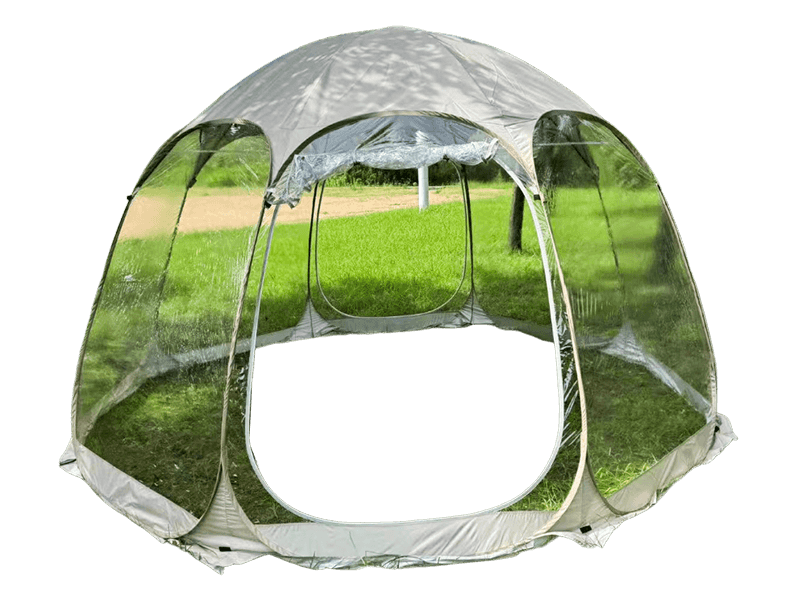 Tienda transparente para acampar al aire libre